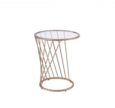 Mesa Lateral Bluelipe Metal Dorado