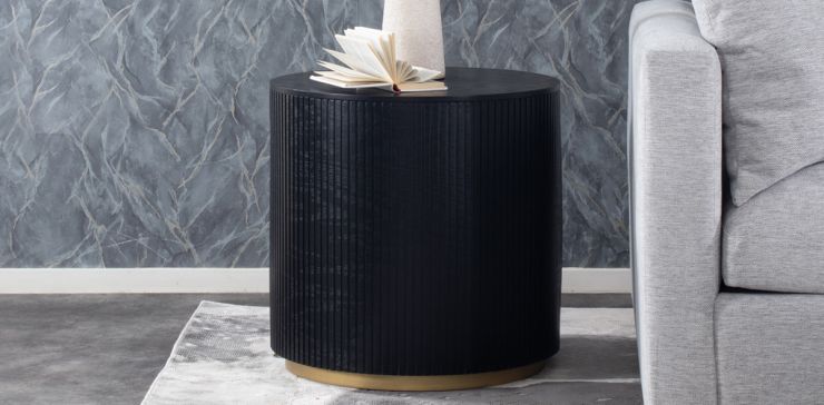 Mesa Lateral 60 cm Astor Negro