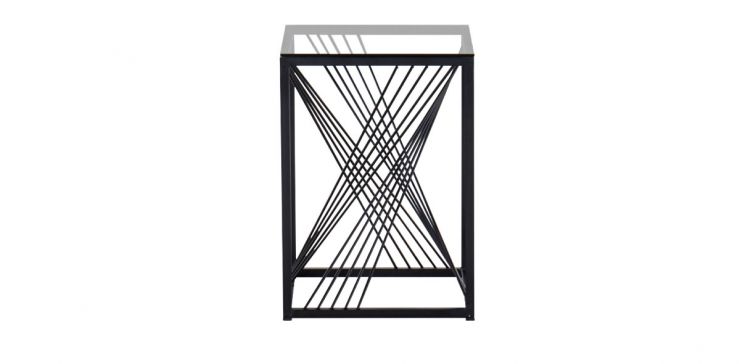 Mesa Lateral de Cristal Volcano Negro