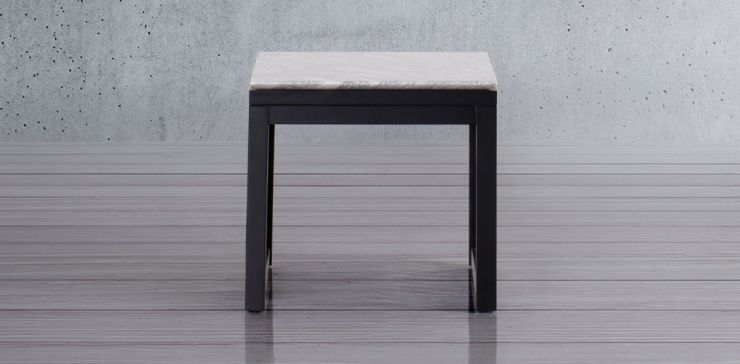 Mesa Lateral Cuadrada 60 x 60 cm Adela Negro