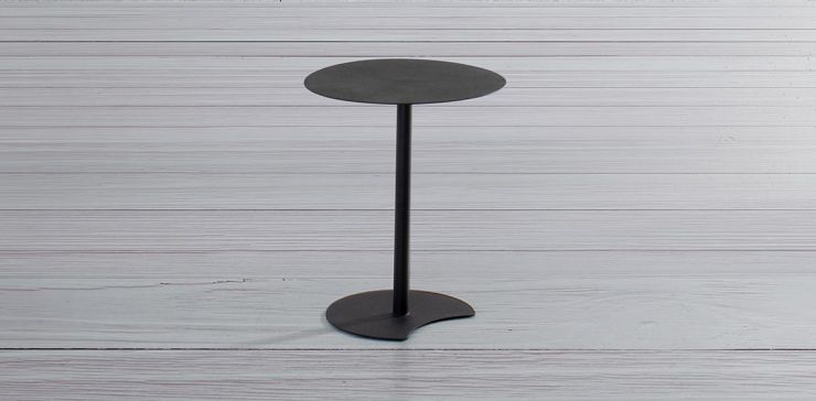 Mesa Lateral Redonda Pacman Negro