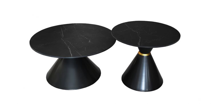 Mesa Ocasional Redonda Dania Negro