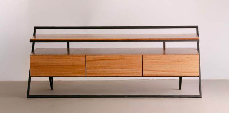 Mesa TV 160 cm Mónaco Parota