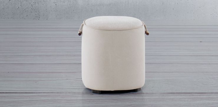 Ottoman 40 x 40 cm Silvia Beige