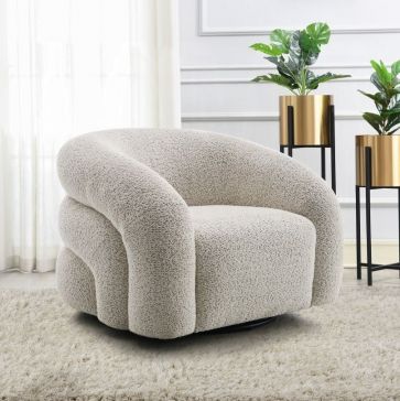 Sillón Giratorio Irma Beige