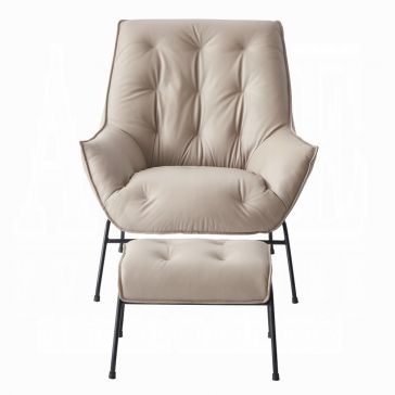 Sillón de Piel Zusa Gris