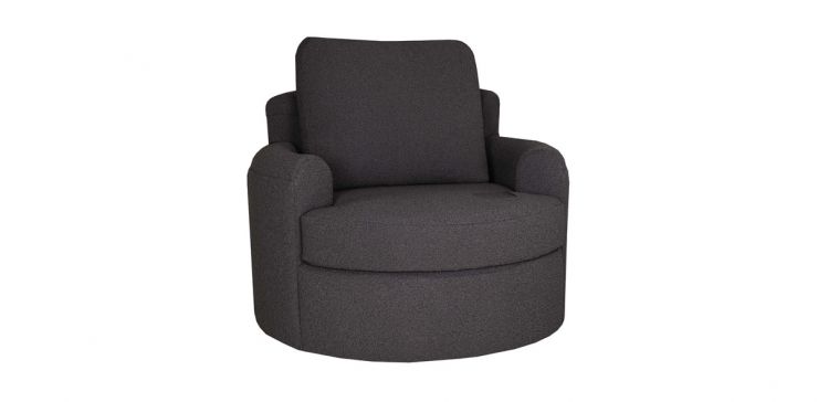 Sillón Ocasional Giratorio Ancona Gris