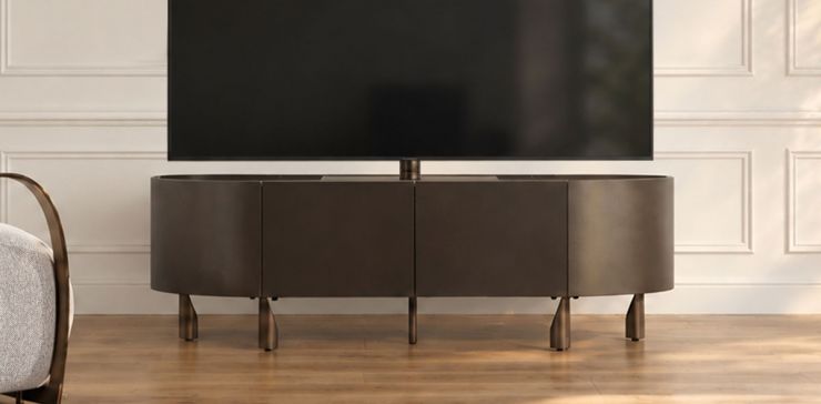 TV Stand 160 x 45 cm Ayre Gris
