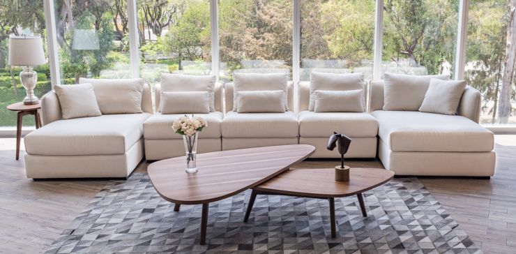 Fiordo Nogal Natural Mesas Nido Triangular