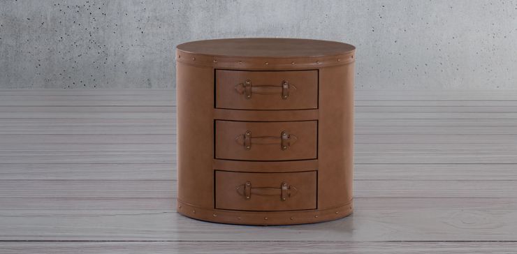 Buró Oval Polo Bamberg Cognac