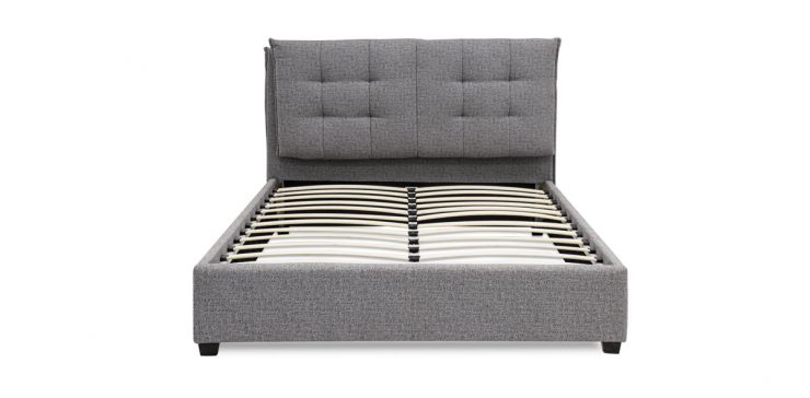 Cama Queen Size Nome Gris