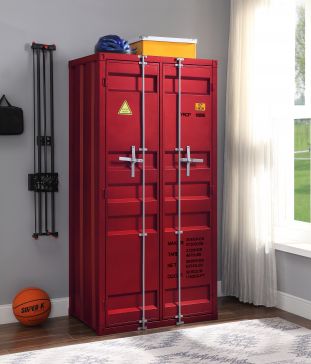 Armario Cargo Metal Rojo