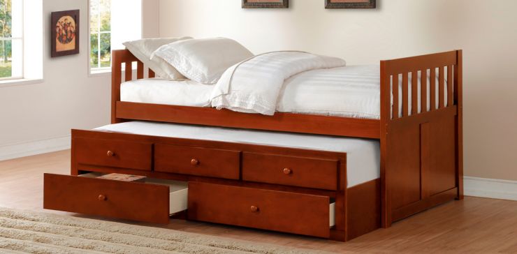 Cama Individual Teddy Nogal