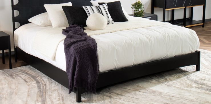 Base De Cama King Size Greco Negro
