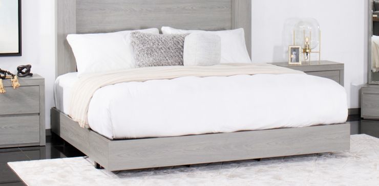 Base de Cama Matrimonial Constanza Gris