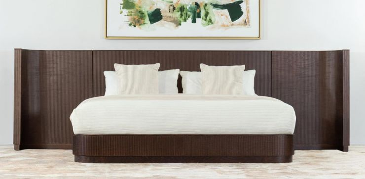 Cabecera King Size con Extensión Astor Nogal