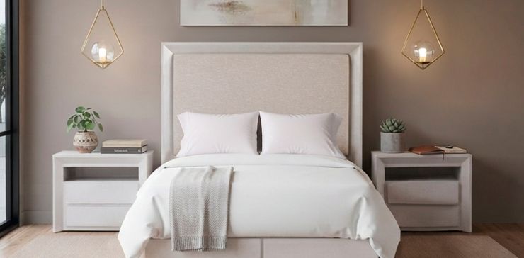 Cabecera Queen Size Keyser Gris