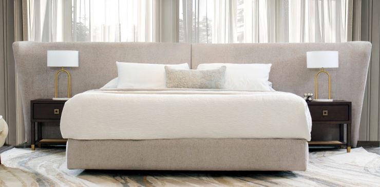Cama King Size Aria Beige