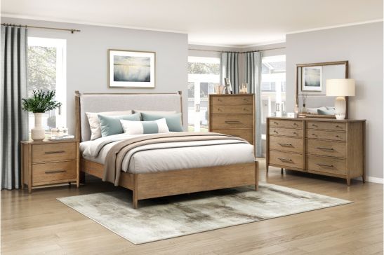 Cama King Size Libby Nogal