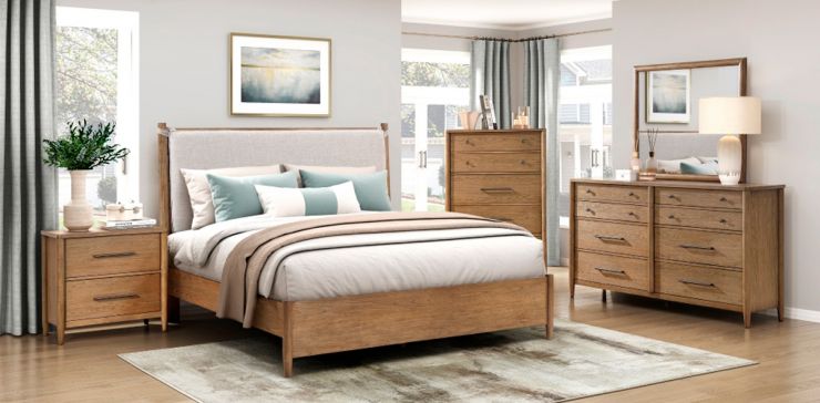 Cama King Size Libby Nogal