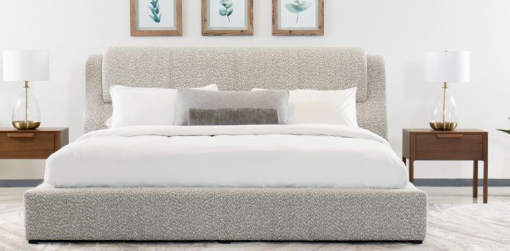 Cama King Size Joyce Gris Mushroom