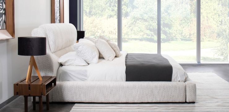 Cama Matrimonial Ecru Joyce Blanco