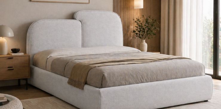 Cama Matrimonial Zena Gris