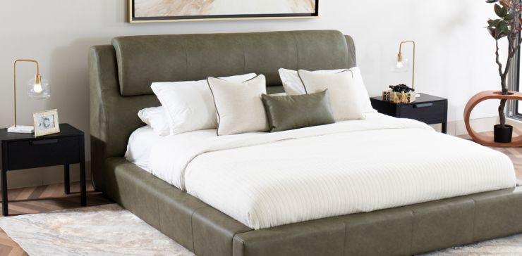 Cama Queen Size Joyce Verde