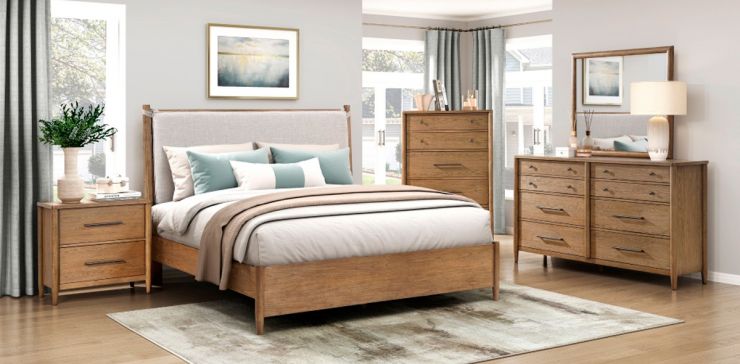 Cama Queen Size Libby Nogal