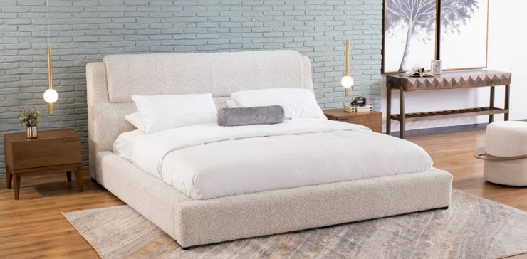 Cama Queen Size Joyce Beige