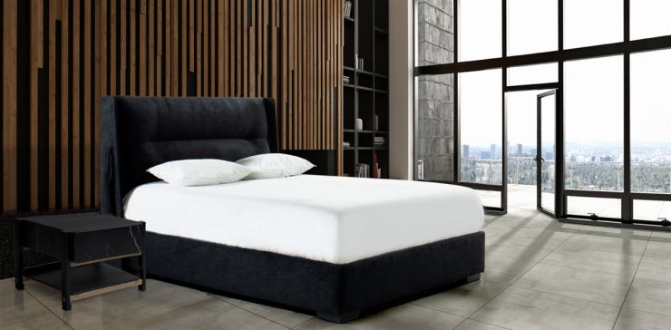 Cama Queen Size Náutica Negro
