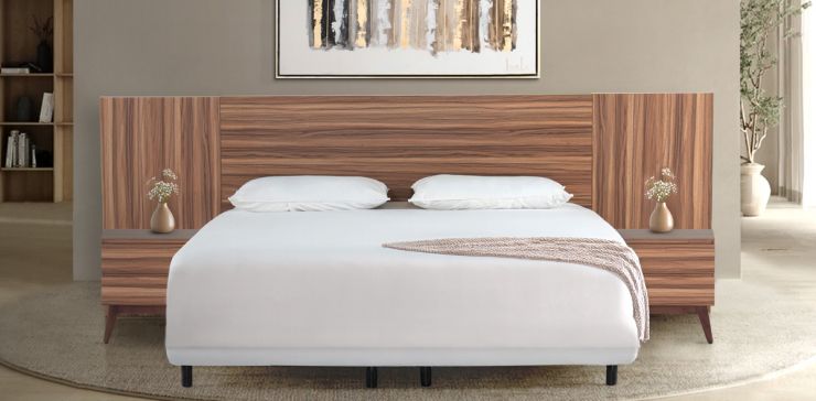 Cabecera King Size con Extensión y 2 Burós Eros 