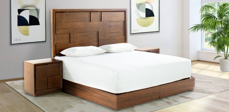 Recamara King Size Parota Sigma 4 Piezas