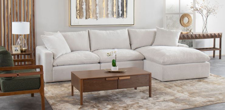 Sala en L Derecha Avalanche Blanco