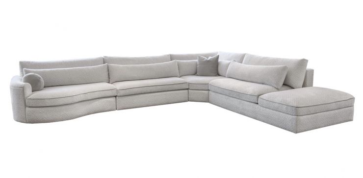 Sala Modular Vento Lux Beige 4 Piezas