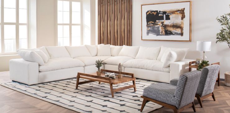 Sala Modular Elysee Blanco 5 Piezas