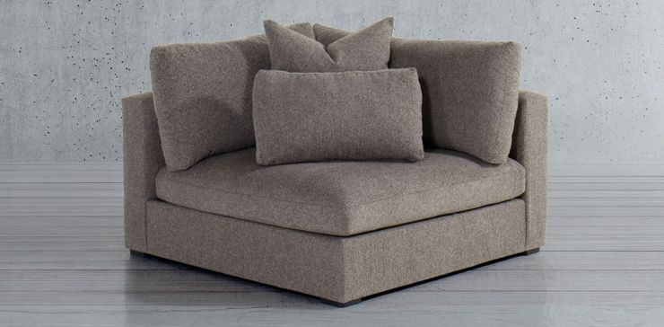 Sillón Esquinero Alexander Café