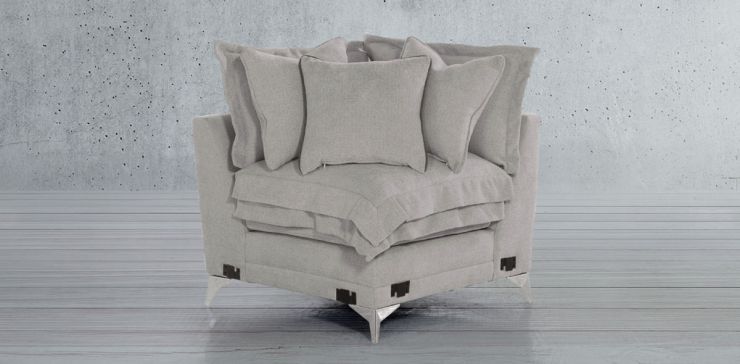Sillón Esquinero Daria Café