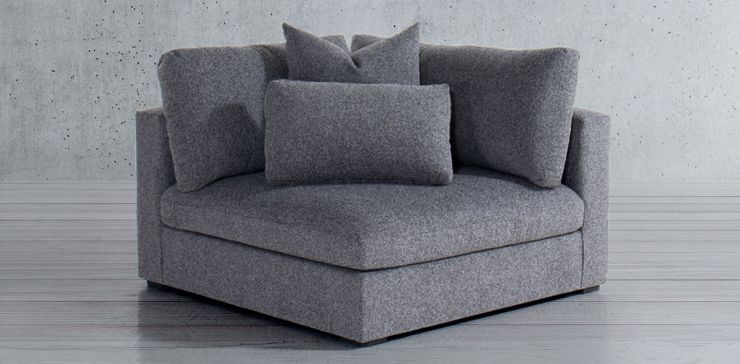 Sillón Esquinero Alexander Gris