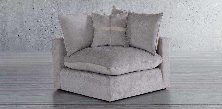 Sillón Esquinero Kitson Gris