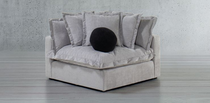 Sillón Esquinero Trivoli Gris