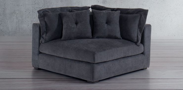 Sillón Esquinero Ashmont Negro