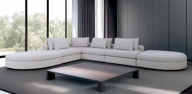 Sala Modular Lemans Blanco 6 Piezas