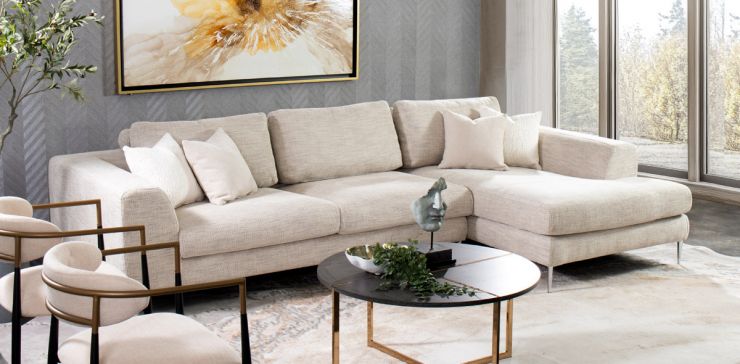 Sala en L Derecha Manhattan Beige