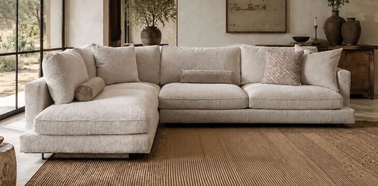 Sala en L Izquierda Ontario Beige