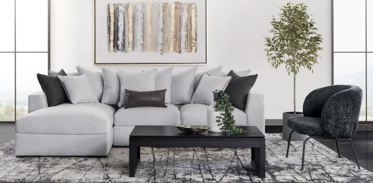 Sala en L Izquierda Nova Gris