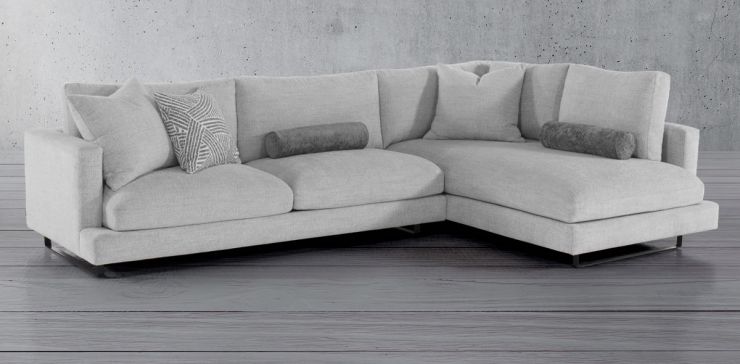 Sala en L Derecha Vancouver Gris