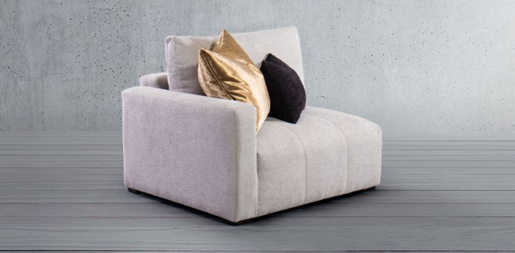 Sillón Brazo Izquierdo Adela Mónaco Beige