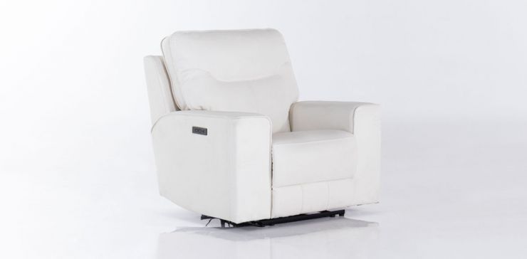 Sillón con Reclinable Eléctrico Calgary Blanco