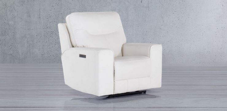 Sillón con Reclinable Eléctrico Calgary Blanco